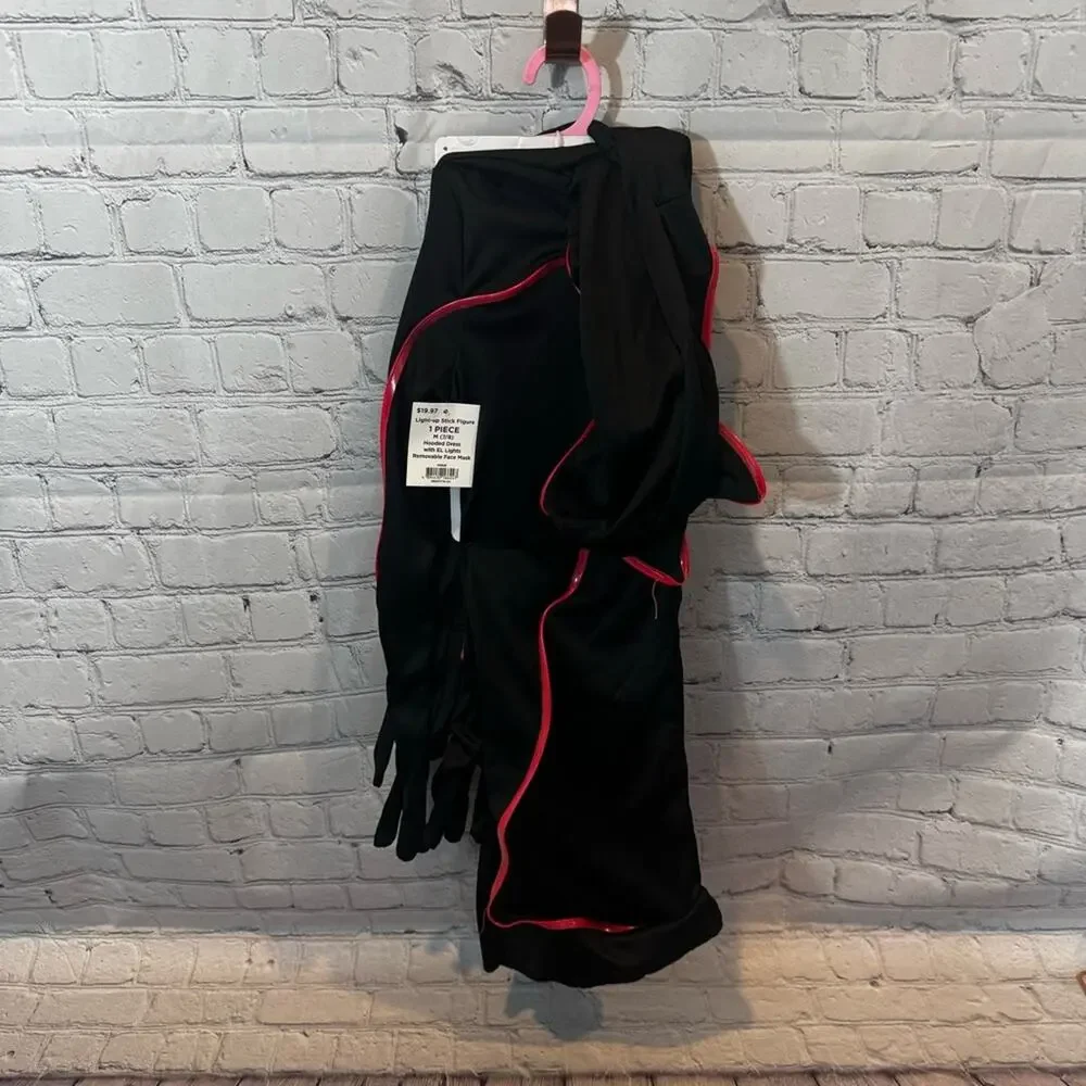 Light Up Stick Figure Girl’s Halloween Costume Dress